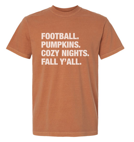 4 Things® 'Fall Y'all' Unisex Tee - Vintage Pumpkin