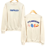 *NEW* PIMPINJOY All-American Favorites Unisex Pullover - Cream
