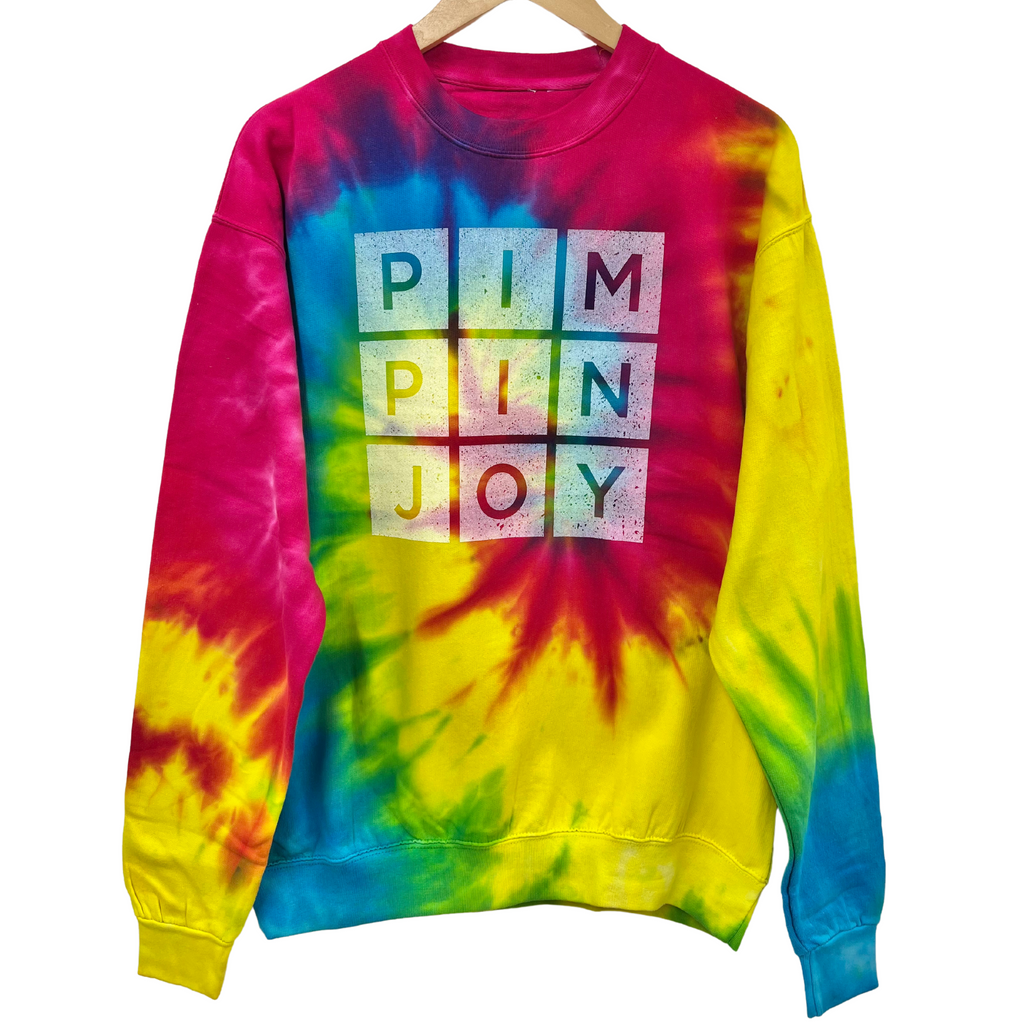 PIMPINJOY Tie Dye Unisex Pullover Bright Multi The Shop Forward