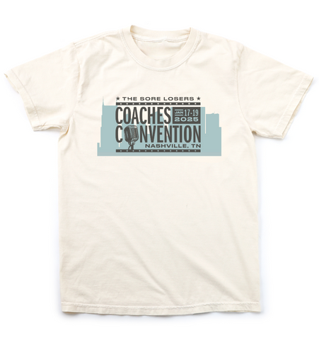 'SORE LOSERS COACHES CONVENTION' Unisex Tee - IVORY