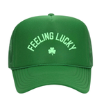 'FEELING LUCKY' Foam Trucker Hat - Green