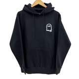 'GET SPOOKY' (GLOW IN THE DARK) Unisex Hoodie Sweatshirt - BLACK