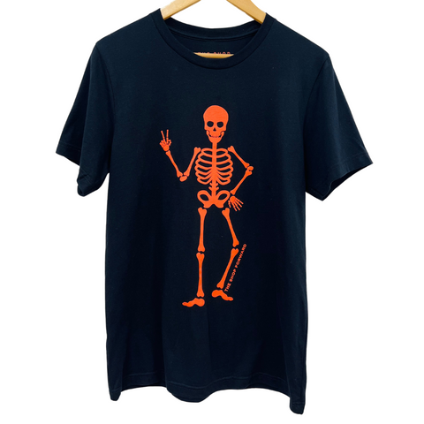 Halloween Skeleton Unisex Tee - BLACK