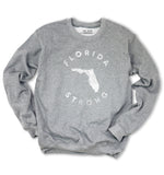 FLORIDA STRONG Unisex Pullover Sweatshirt - Heather Grey